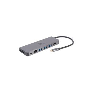 Gembird Cablexpert A-CM-COMBO5-05 - Dockingstation - USB-C 3.1 - HDMI - 1GbE