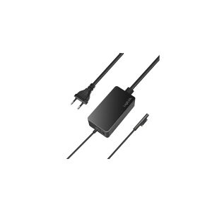 LogiLink Surface laptop charger, 65 W, USB-Port, black