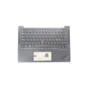 Lenovo Sunrex - Notebooks udskiftningstastatur - med Trackpoint - bagbelyst - QWERTY - Nordisk - sort - FRU - med topdække - for ThinkPad X1 Carbon Gen 11 21HM, 21HN