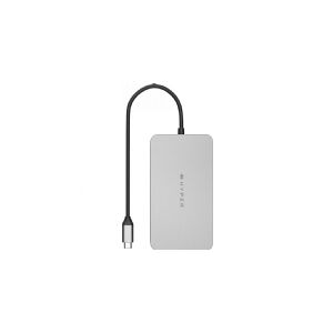 HYPER HDM1H, USB 3.2 Gen 1 (3.1 Gen 1) Type-C, 100 W, Rustfrit stål, MicroSD (TransFlash), SD, 4K Ultra HD, 60 Hz
