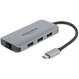 Delock Usb-C Hub - Usb-A/usb-C/lan