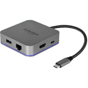 Delock Usb-C Hdmi/rj45 Multihub - 4k - Sort