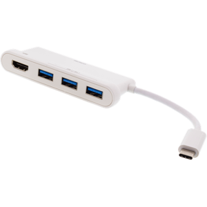 Usb-C Hub - Hdmi - 4 Vejs - Hvid