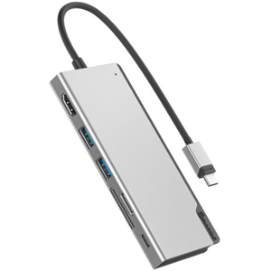 Alogic Ultra Uni Usb-C Dock - 6 Vejs - Grå