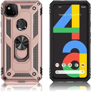 Generic Bofink Combat Google Pixel 4a etui - rødguld Pink