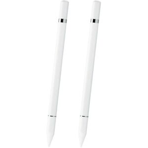 INF 2 i 1 Stylus pen med skrivefunktion Hvid 2-pak