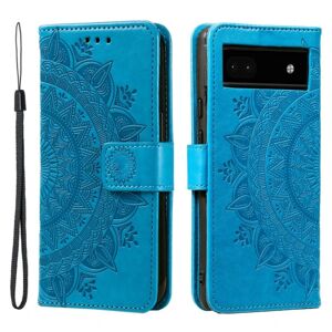 SKALO Google Pixel 7a Mandala Flip Cover - Blå Blue