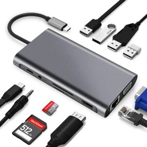 Type-c dockingstation 11 i én multi-i-en usb-hub