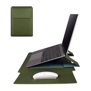 Laptop Taske Stand Case Til Macbook HP Dell Lenovo Huawei DARK Dark Green 13-13.3 inch