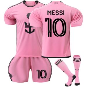 Inter Miami CF hjemmefodboldtrøje med sokker nr. 10 Messi 0 adult XL