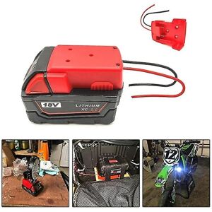 LOST STAR Batteriadapter til Milwaukee M18 Xc 18v Til Dock Power 2 ledninger Output Diy