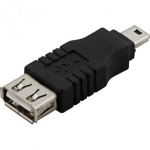 Deltaco Usb-Adapter, Usb A Hun - Mini-B Han