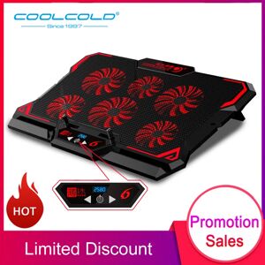 COOLCOLD — plaque de refroidissement pour PC portable de jeu 17 pouces  six ventilateurs 2600