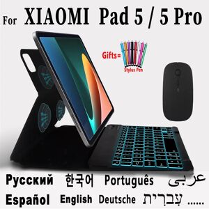 eAmpang Clavier magnétique pour Xiaomi Pad 5 Pro  étui 11  2021  étui Mi Pad 5  housse  clavier Bluetooth