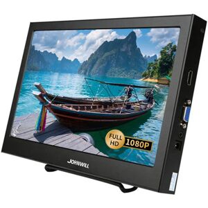 JOHNWILL Moniteur LCD IPS portable pour PS3  PS4 XBOx360 avec interface VGA et HDMI  moniteur de jeu