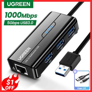 UGREEN USB Adaptateur Ethernet 1000/100Mbps USB à RJ45 USB3.0/2.0 MOYEU pour PC Portable Xiaomi Mi