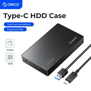 ORICO-Boîtier de disque dur externe SATA vers USB 3.5 de type C  2.5/3.5 pouces  support UASP