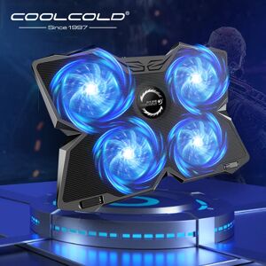 Coolcold-Support de refroidissement pour ordinateur portable de 14 à 17 pouces  avec quatre
