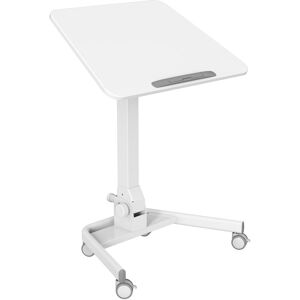 Jeju Table pour ordinateur portable Support pour ordinateur portable Pupitre réglable en hauteur pliable Blanc - Svita - Publicité