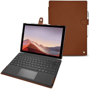 Noreve Housse cuir Microsoft Surface Pro 7 Perpétuelle Marron