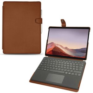 Noreve Housse cuir Microsoft Surface Pro X Évolution Marron PU