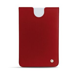 Noreve Pochette cuir Microsoft Surface Duo avec bumper Perpétuelle Rouge