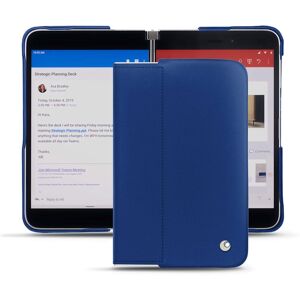 Noreve Coque cuir Microsoft Surface Duo Perpétuelle Bleu océan