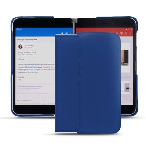 Noreve Coque cuir Microsoft Surface Duo Évolution Bleu Océan PU