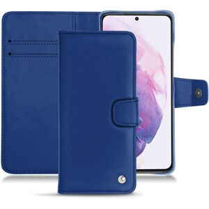 Noreve Housse cuir Samsung Galaxy S21 Perpétuelle Bleu océan