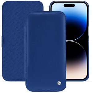 Noreve Housse cuir Apple iPhone 15 Pro Perpétuelle Bleu océan