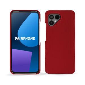 Noreve Coque cuir Fairphone 5 Perpétuelle Rouge