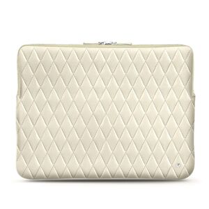 Noreve Housse cuir pour Macbook Pro 15' Perpétuelle Couture Blanc - Couture