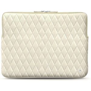 Noreve Housse cuir pour Macbook Pro 15' Tentation Tropézienne Couture Blanc escumo - Couture