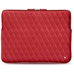 Noreve Housse cuir pour Macbook Pro 15' Tentation Tropézienne Couture Rouge troupelenc - Couture