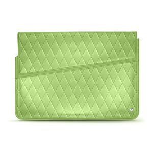 Noreve Housse cuir pour ordinateur portable 15' Perpétuelle Couture Vert olive - Couture