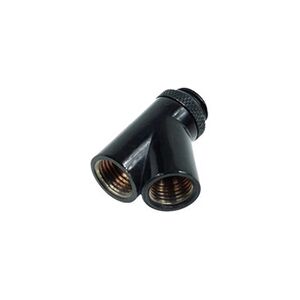 Alphacool HF Y connector - Adaptateur de raccordement du système de refroidissement par liquide - noir profond - Publicité