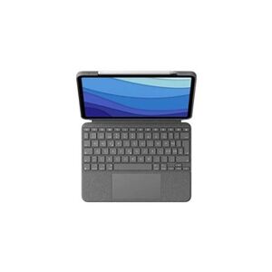 Logitech Combo Touch - Clavier et étui - avec trackpad - rétroéclairé - Apple Smart connector - QWERTZ - Suisse - gris oxford - pour Apple 11-inch iPad Pro - Publicité