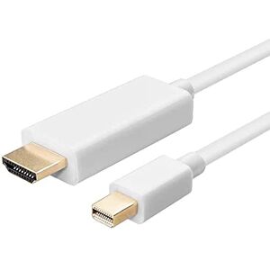 Tec-Digi 4K Mini Cable adaptateur convertisseur DisplayPort DP vers HDMI, adaptateur HDTV plaqué Or 1.8M, compatible Thunderbolt pour Apple Mac, MacBook Air Pro, iMac - Publicité