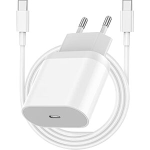 BIHPJD Chargeur Rapide iPad,20W Chargeur USB C avec 2M Cable Type C Chargeur Mural Adaptateur Secteur Compatible avec iPad Pro 12.9 2021/2020/2018, iPad Pro,iPad Air 5,iPad Mini 6,Pixel 6/54/XL/3,Galaxy S22 - Publicité