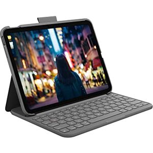 Logitech pour iPad (10e génération) Étui Clavier  Slim Folio avec Clavier sans Fil intégré (Graphite) Spanish Layout - Publicité