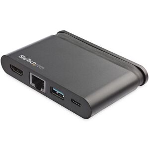 StarTech.com Adaptateur Multiport USB-C - Mini Dock USB-C avec 4K HDMI - 100W PD 3.0 Pass-Through, 1x USB-A, 1x USB-C, GbE - Station d'Accueil Port...