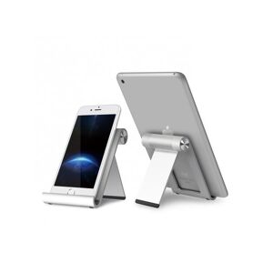 Alba Support ergonomique téléphone/tablette en aluminium, compatible 3 à 11 pouces Noir brillant