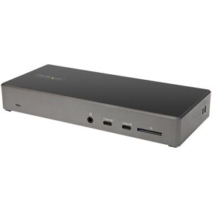 StarTech.com Dock USB-C - Station d'accueil USB Type C Triple Écrans 4K - Alimentation 100W - DP 1.4 Alt Mode & DSC, 2x DisplayPort 1.4/HDMI 2.0 - ...