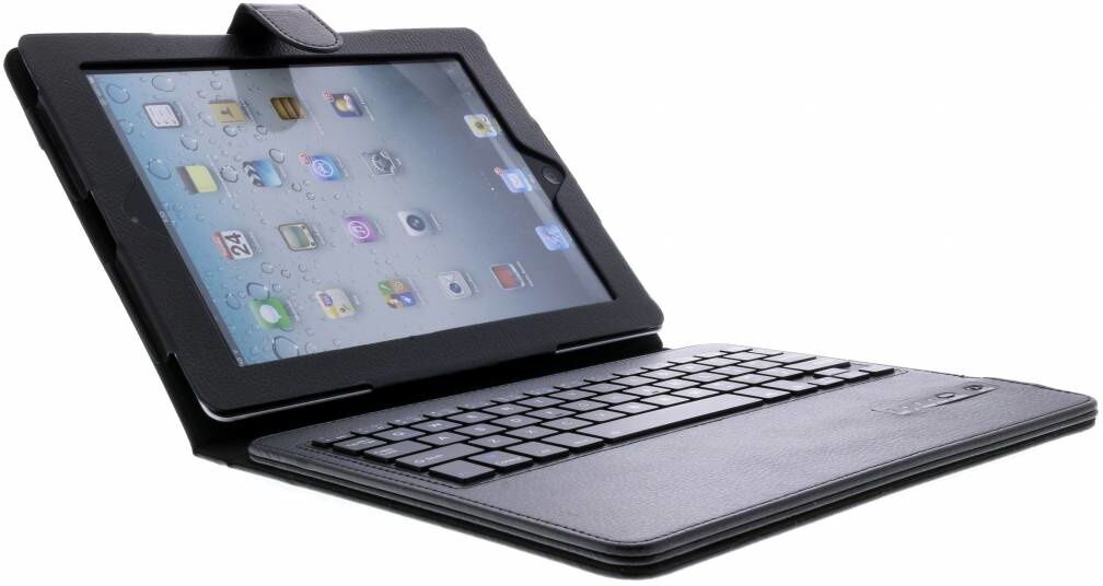 Coquedetelephone.fr Étui de tablette portefeuille Bluetooth Clavier iPad 2 / 3 / 4 - Noir