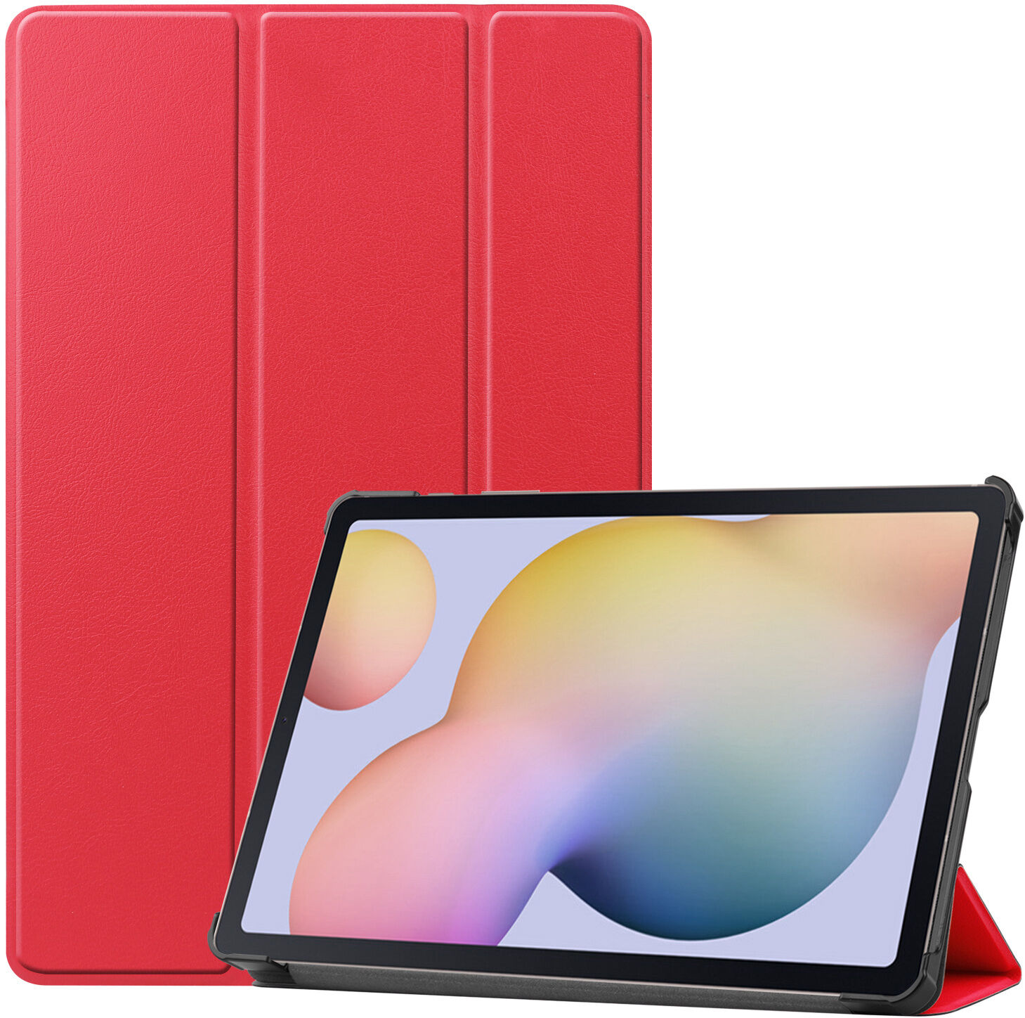 iMoshion Étui de tablette portefeuille Trifold pour Samsung Galaxy Tab S7 - Rouge