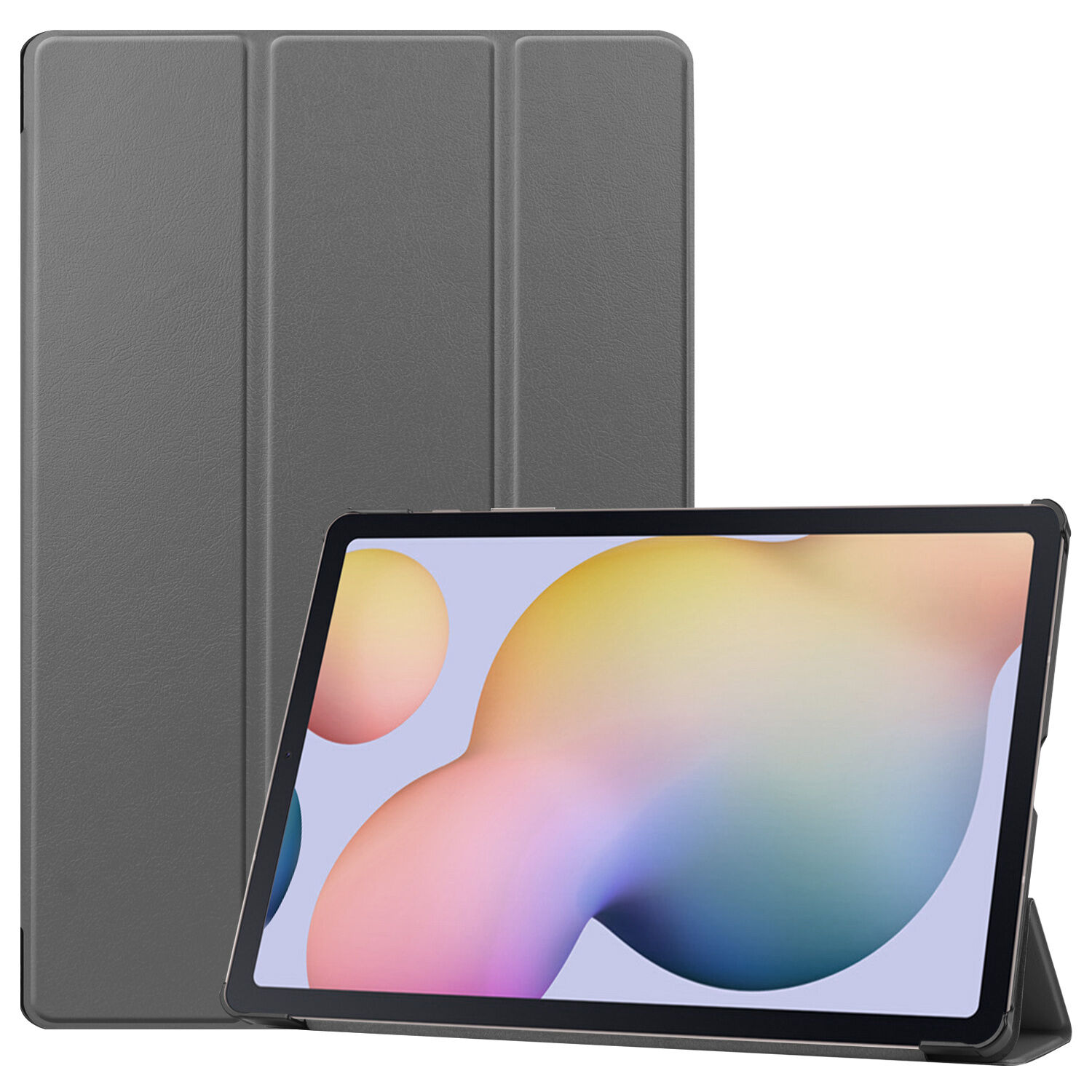 iMoshion Étui de tablette portefeuille Trifold pour le Samsung Galaxy Tab S7 Plus - Gris