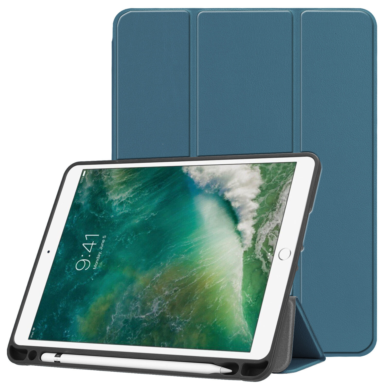 iMoshion Étui de tablette portefeuille Trifold pour l'iPad (2018) / (2017) / Air (2) - Vert