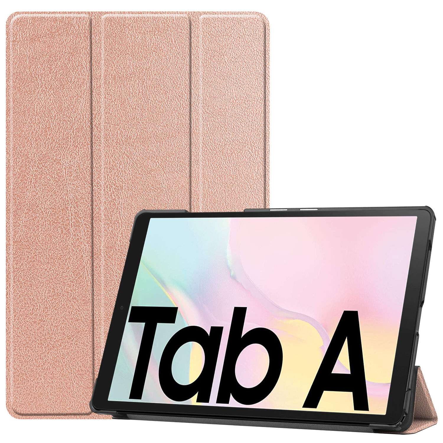 iMoshion Étui de tablette portefeuille Trifold pour le Samsung Galaxy Tab A7 - Rose Champagne