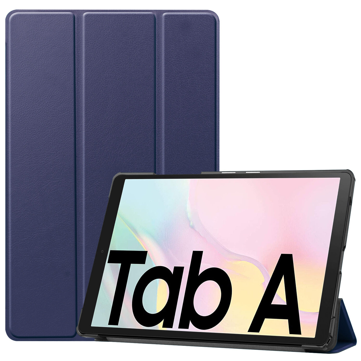 iMoshion Étui de tablette portefeuille Trifold pour le Samsung Galaxy Tab A7 - Bleu foncé