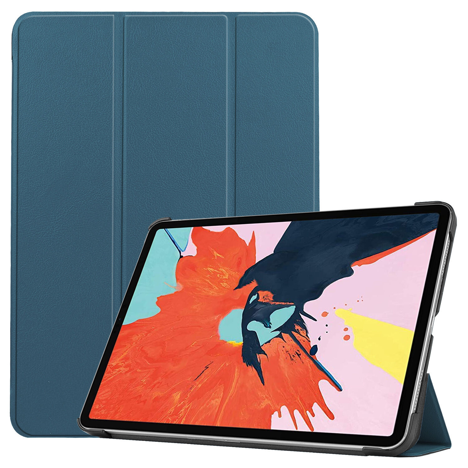 iMoshion Étui de tablette portefeuille Trifold pour l'iPad Air (2020) - Vert foncé